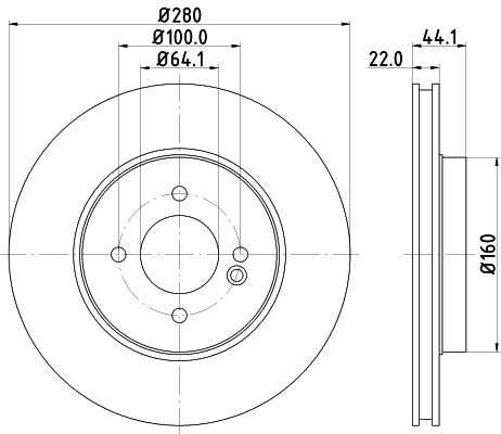 HELLA Bremsscheibe 8DD 355 113-751