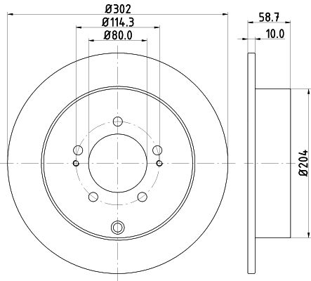 HELLA Bremsscheibe 8DD 355 119-061