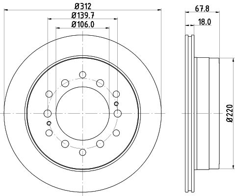 HELLA Bremsscheibe 8DD 355 114-861