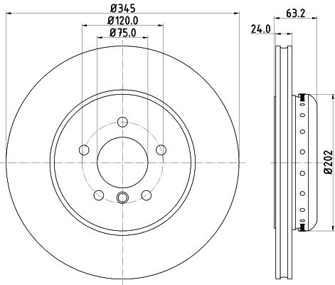 HELLA Bremsscheibe 8DD 355 123-231