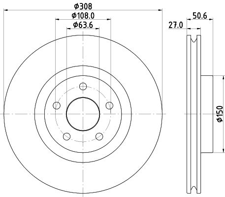 HELLA Bremsscheibe 8DD 355 132-291
