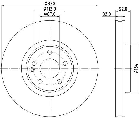 HELLA Bremsscheibe 8DD 355 134-621