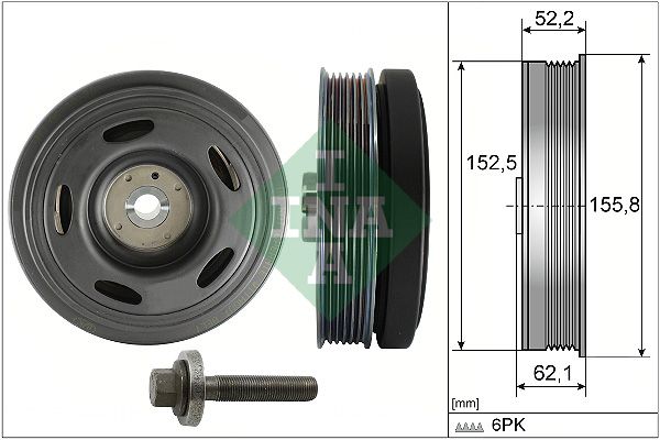 Schaeffler INA Riemenscheibensatz, Kurbelwelle 544 0515 20