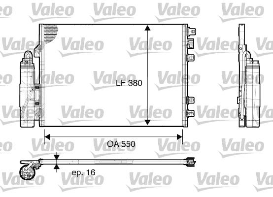 VALEO Kondensator, Klimaanlage 817661