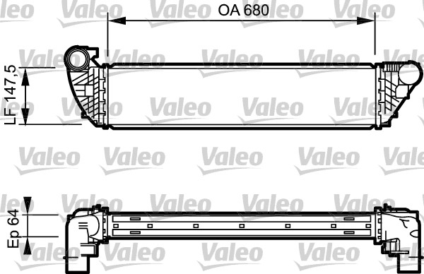 VALEO Ladeluftkühler 817828
