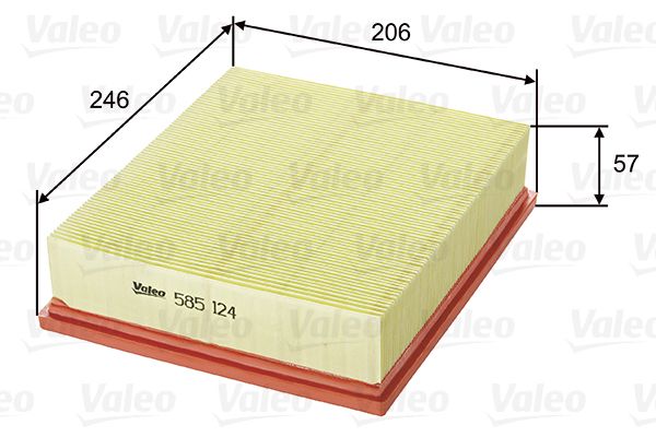 VALEO Luftfilter 585124