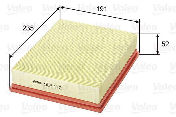 VALEO Luftfilter 585172