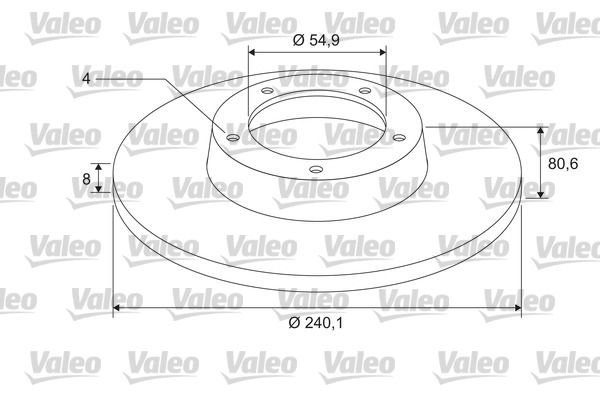 VALEO Bremsscheibe 675403