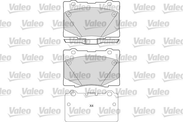 VALEO Bremsbelagsatz, Scheibenbremse 601669
