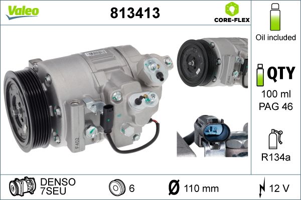 VALEO Kompressor, Klimaanlage 813413