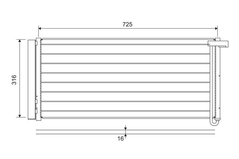 VALEO Kondensator, Klimaanlage 822652