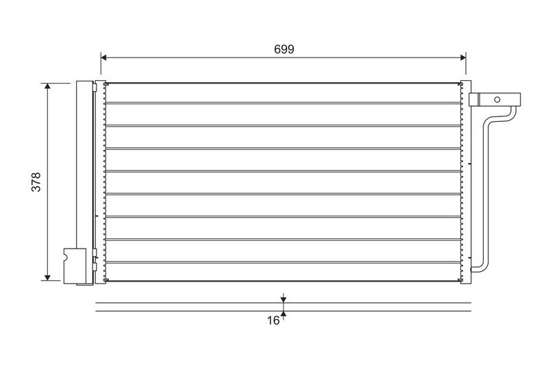 VALEO Kondensator, Klimaanlage 822727