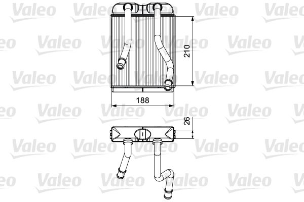 VALEO Wärmetauscher, Innenraumheizung 811532