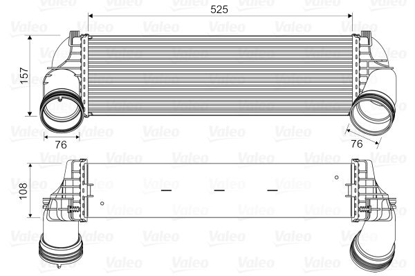VALEO Ladeluftkühler 818562