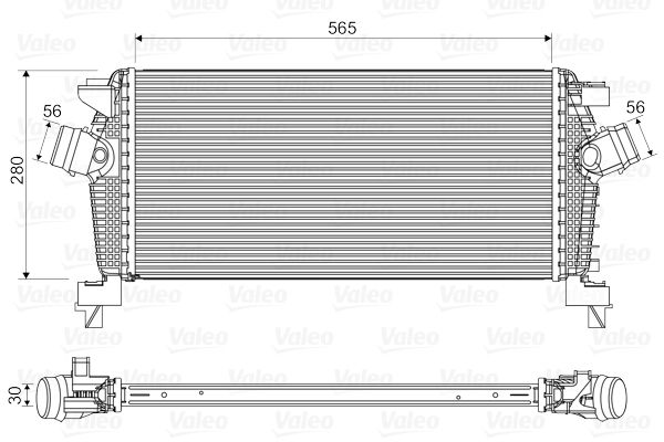 VALEO Ladeluftkühler 818565