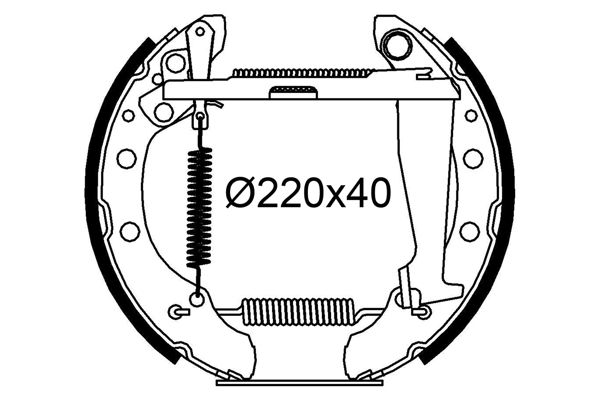 VALEO Bremsbackensatz 554978
