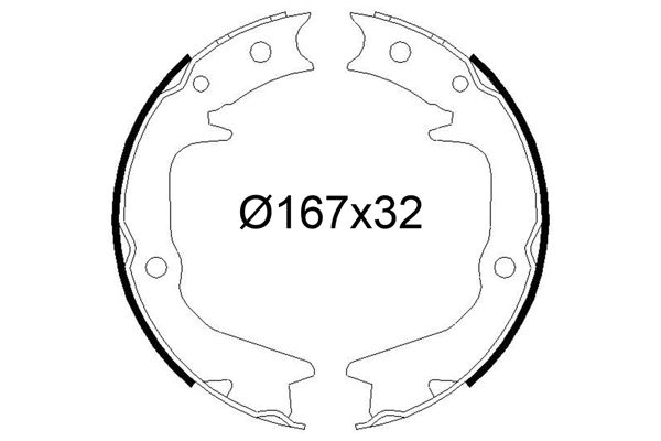 VALEO Bremsbackensatz 564248