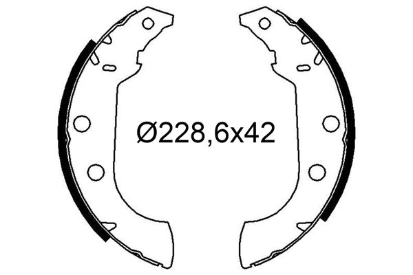VALEO Bremsbackensatz 564272