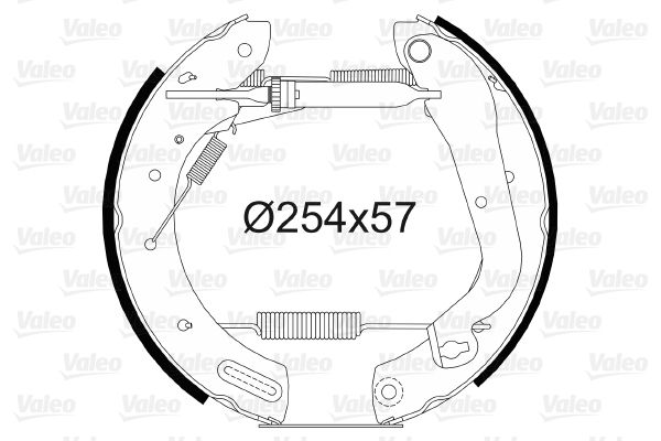 VALEO Bremsbackensatz 554808