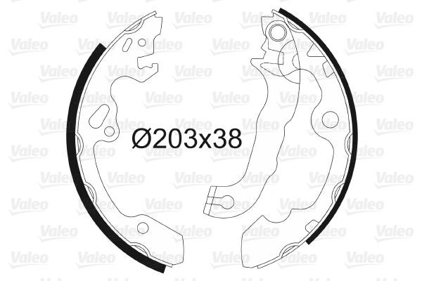 VALEO Bremsbackensatz 562648