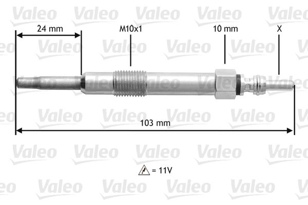 VALEO Glühkerze 345114