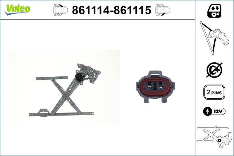 VALEO Fensterheber 861115