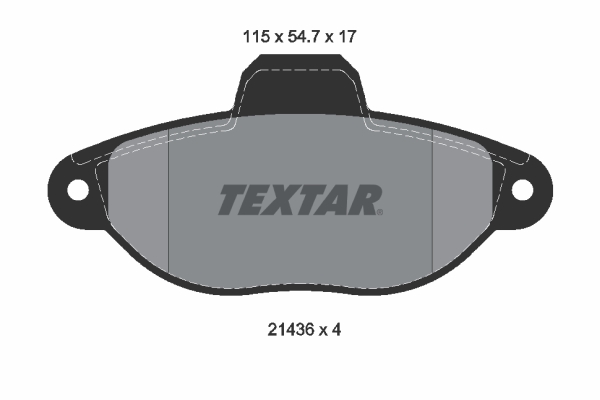 TEXTAR Bremsbelagsatz, Scheibenbremse 2143602