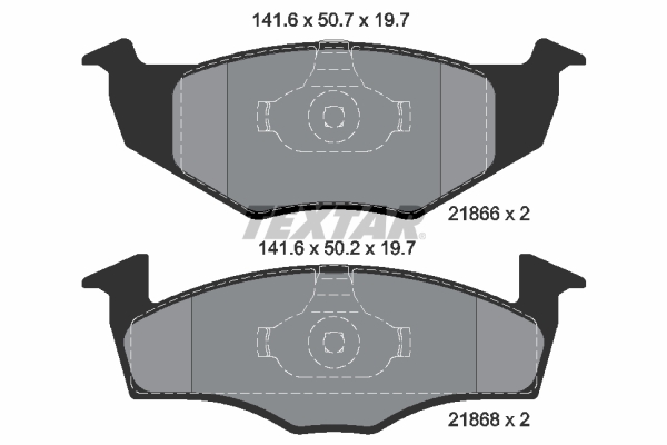 TEXTAR Bremsbelagsatz, Scheibenbremse 2186603