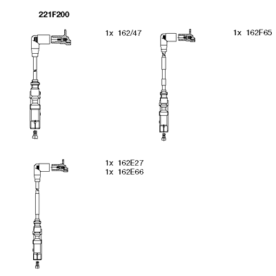 BREMI Zündleitungssatz 221F200