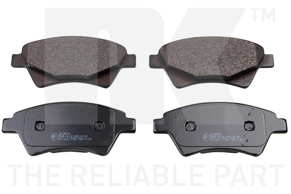 NK Bremsbelagsatz, Scheibenbremse 223951