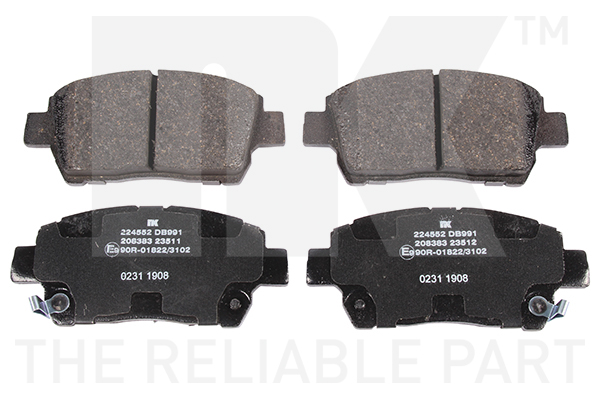 NK Bremsbelagsatz, Scheibenbremse 224552