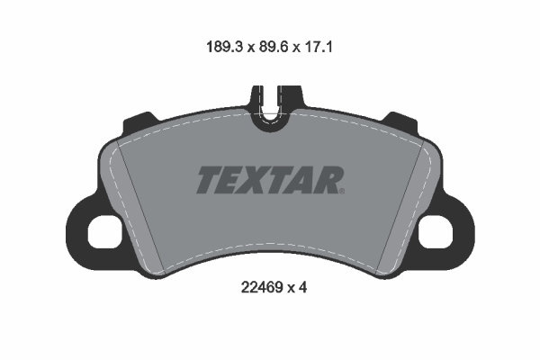 TEXTAR Bremsbelagsatz, Scheibenbremse 2246901