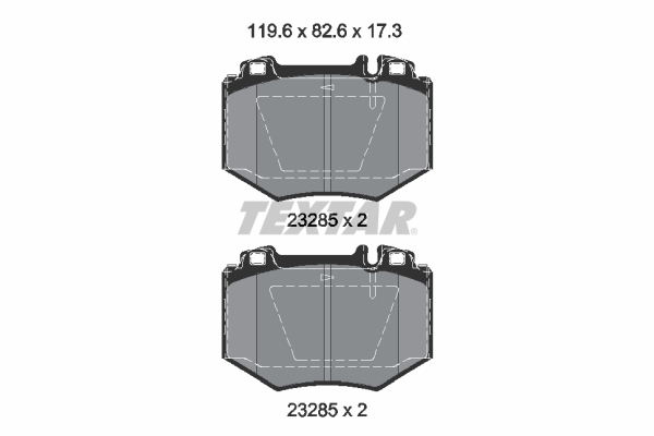 TEXTAR Bremsbelagsatz, Scheibenbremse 2328501