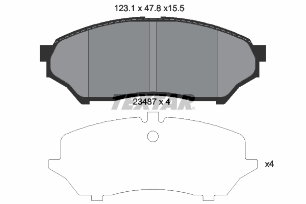 TEXTAR Bremsbelagsatz, Scheibenbremse 2348701