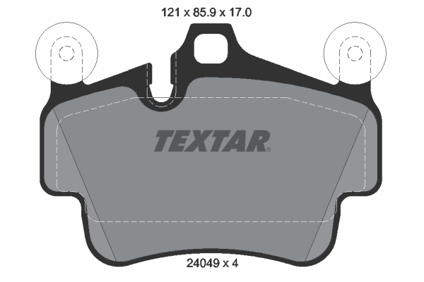 TEXTAR Bremsbelagsatz, Scheibenbremse 2404903