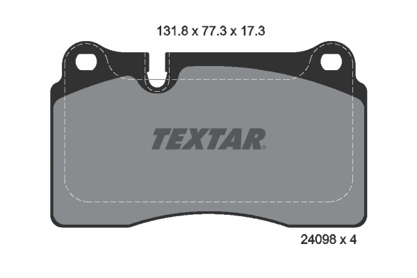 TEXTAR Bremsbelagsatz, Scheibenbremse 2409801