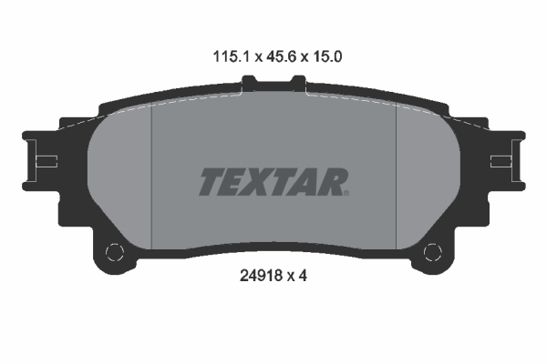 TEXTAR Bremsbelagsatz, Scheibenbremse 2491801