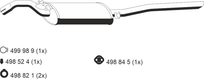 ERNST Endschalldämpfer 132213