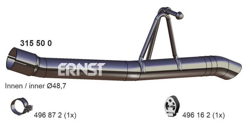 ERNST Abgasrohr 315500