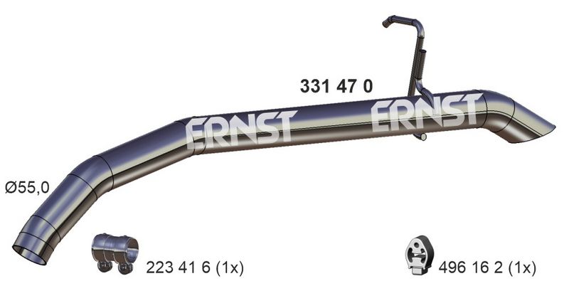 ERNST Abgasrohr 331470