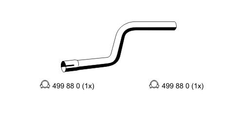 ERNST Abgasrohr 344524