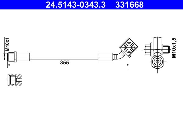 ATE Bremsschlauch 24.5143-0343.3