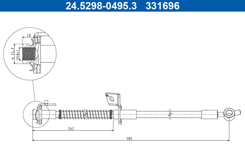 ATE Bremsschlauch 24.5298-0495.3