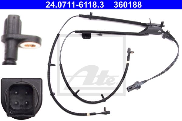 ATE Sensor, Raddrehzahl 24.0711-6118.3