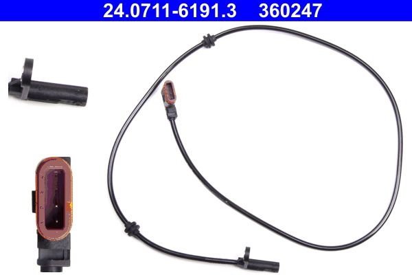 ATE Sensor, Raddrehzahl 24.0711-6191.3