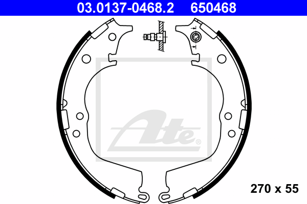 ATE Bremsbackensatz 03.0137-0468.2