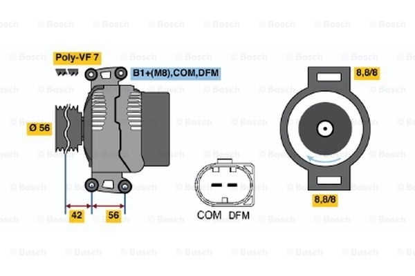 BOSCH Generator 0 986 046 300
