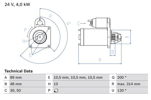 BOSCH Starter 0 986 022 400