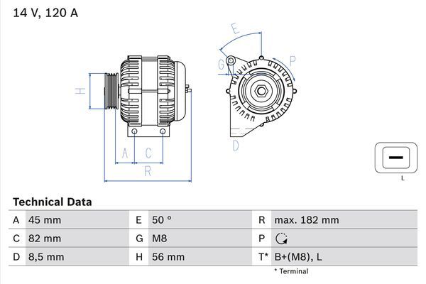 BOSCH Generator 0 986 041 150