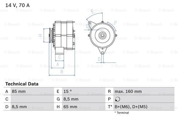 BOSCH Generator 0 986 041 620